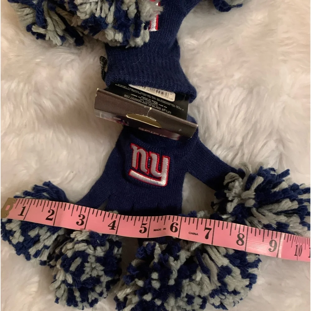 WinCraft 95% acrylic Spirit Fingerz blue NY Giants lightweight knit gloves NWT